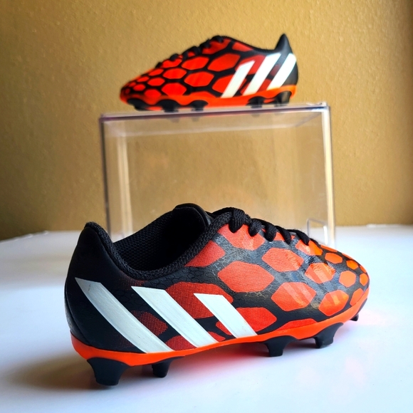 Adidas Predito Instinct FG Soccer Cleats  Red Black Shoes Toddler size 10.5C - Picture 2 of 11